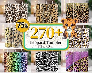 270  Leopard Tumbler Wrap Designs, Cheetah Print Tumbler Wrap, Leopard Sublimation Designs, Cheetah Tumbler Wrap, Glitter Leopard Tumbler - Etsy
