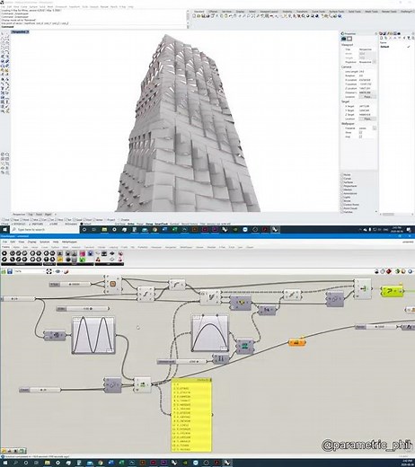 Grasshopper Script Challenge: MIRA Tower by Studio Gang