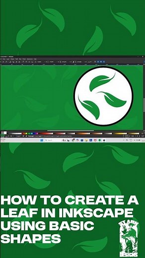 In this video I teach you how to create a leaf in inkscape using basic shapes. #inkscapetutorial