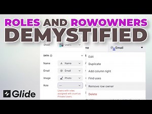 Glide: Row Owners and Roles DEMYSTIFIED