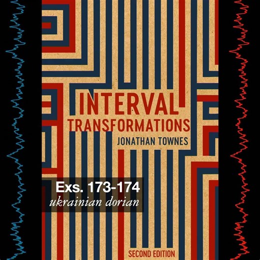 Interval Transformations, Ex 6: 173-174 Ukrainian Dorian #music #musicscale #synth #musictheory