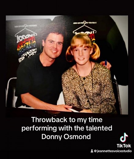 Donny Osmond and I #donnyosmond #voicecoach #broadway #memories