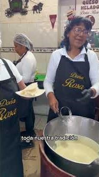 Probando el mejor queso helado de Arequipa ¿Tú ya lo probaste?📍Doña Rosa - Mercado San Camilo #qu