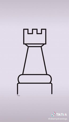 How to Draw a Chess Rook Step by Step Tutorial