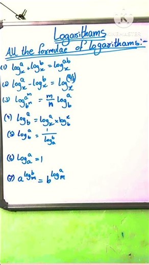 All formulae in logarithms #maths #education #formula #logarithm #all