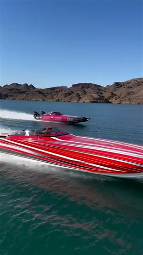 Twin Mercury Racing 300Rs in full action Video by Speedboat Magazine @speedboatmagazine_sb.mag #MercuryRacing #300R #speedboating #racingoutboard #mercurymarine #speedboat #outboards #wideopen | Mercury Marine Middle East