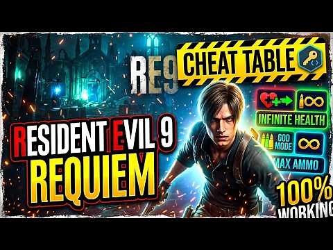 RESIDENT EVIL 9: REQUIEM - GOD MODE! 💀 Unlimited Ammo, Health & Speed (Cheat Table 2026)