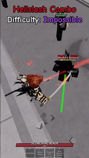 Atomic Samurai / Blade Master Impossible Combo "Hellslash" 😈 #thestrongestbattlegrounds