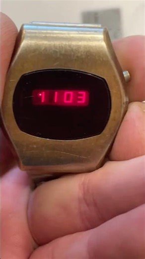 Vintage Retro Red LED Digital Watch