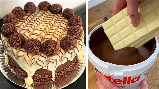How is this cake with chocolate balls made?