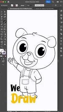 Cute Dog Animation Vector Character Doing Hi - Cartoon Design Tutorial