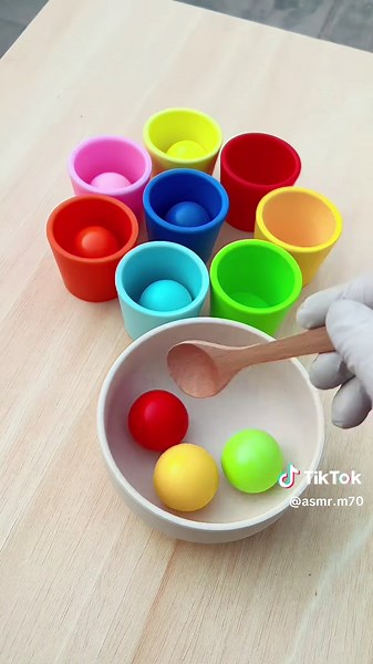 Colorful balls sorting asmr wooden balls #f #foru #oddlysatisfying #sorting #foryoupage❤️❤️ #fy