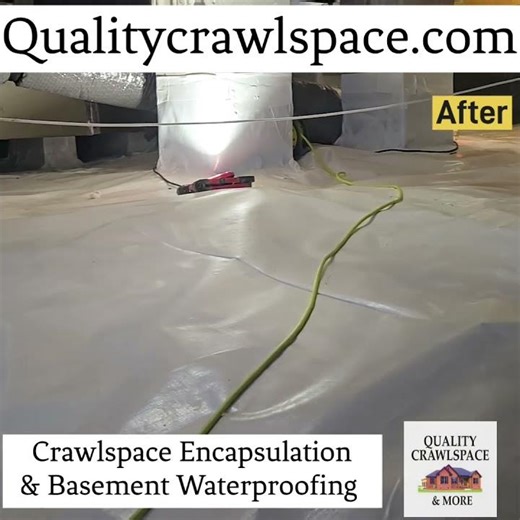 Dover Delaware Crawlspace Encapsulation & Waterproofing before & After #savemoney