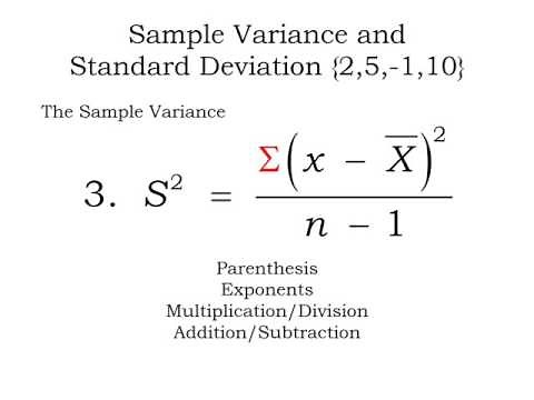 Summation notation, calculating sample means, variances and standard deviations