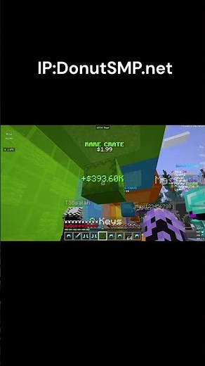 I Opened 100 Crate Keys On Donut SMP! #short