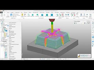 PowerMill 2019 Tutorial | Stock Machining 3D