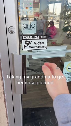 Grandma's First Nose Piercing Experience