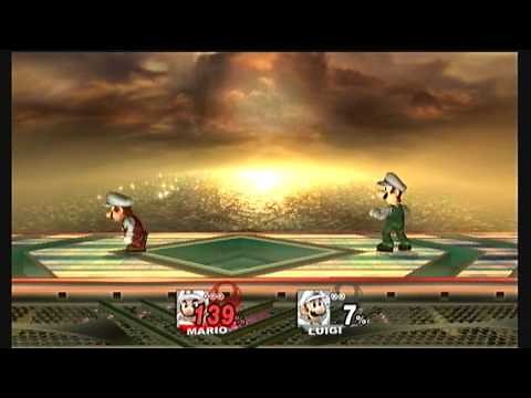 Super Smash Bros Brawl - Mario vs Luigi
