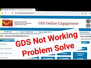 How To Fix Indian Post GDS Not Working & Opening Problem | gds website not working