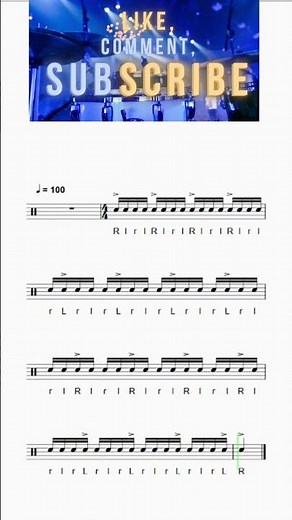 16TH NOTE GRID (4/4) - Drumline Exercise