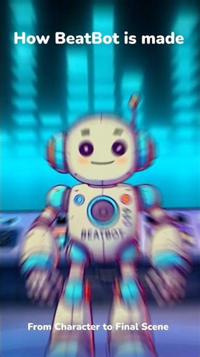 How BeatBot is made ⚡️ | From Character to Final Scene #music #beatbot #entertainment #animation