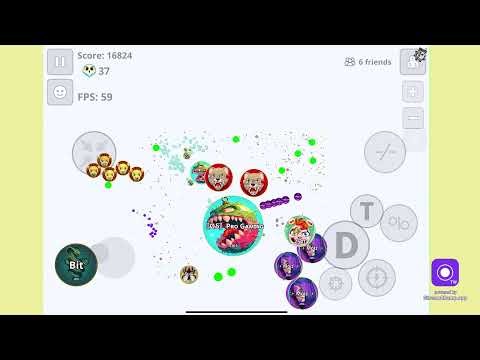 Live 🛑 Agar.io Mobile , I Pad Pro M1, M2 full game play, Party Code, Mod, Macro Agario | Archer Raj