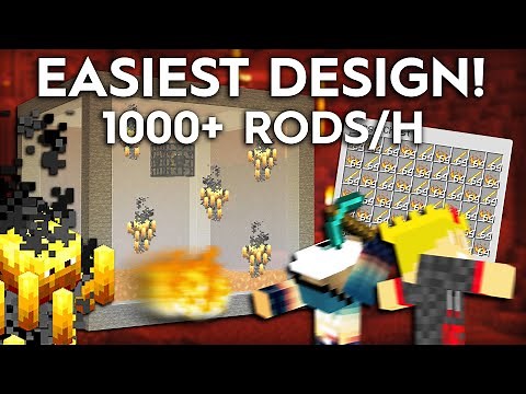 Minecraft Blaze Farm - 1000+ Rods Per Hour - 1.20