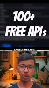 This GitHub Repo Has 100+ Free APIs That Can Add Any Feature To Your App Instantly 🤯 #coding #vscode