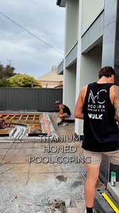 12K views · 40 reactions | Complete pool and coping solution  Project- Ethelton Pool- @rainwiseadelaide Pool Install- @hawkinspoolinstallations Concrete- @premix_concrete Concrete mix- "TITANIUM" Finish- “Honed” Grinding- @pourandpolish Formwork- @rsbuilt_formwork Sealers/Curing- @vulkconcrete Workwear- @fxdworkwear #concrete #pool | Modern Concrete Co | Facebook