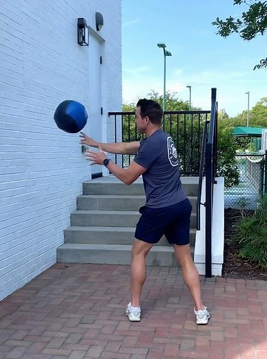Medicine Ball Rotational Chest Pass