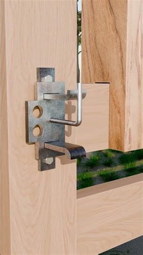 Manual gate locking mechanism. #gates #diy