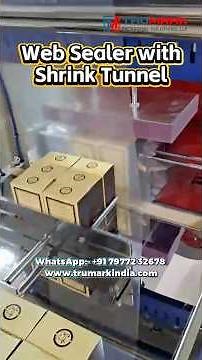 Web Sealer with Shrink Tunnel For Carton Box