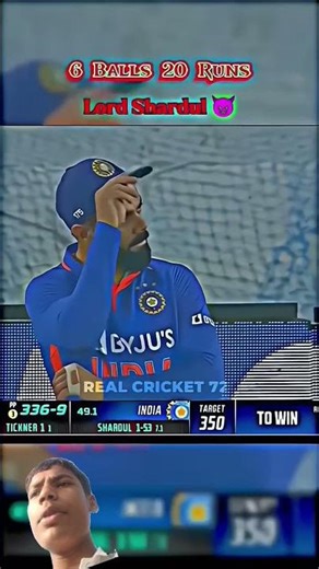 Lord Shardul showing his level high 😈#shorts #shortvideo #shortsfeed #cricket #india