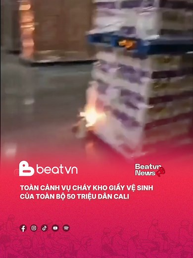 Hé lộ lý do kho giấy vệ sinh 11ha ở Cali bị cháy #beatvn #beatnetwork #california #toiletpaper #hoangacid