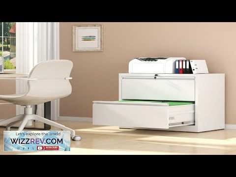 Garvee 2 Drawer File Cabinet with Lock Metal Lateral File Cabinets