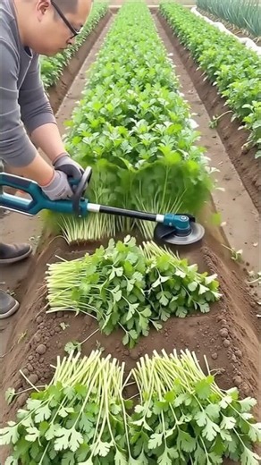 Smart Coriander Harvesting Machine 🌿🚜 Fast Efficient Coriander Harvesting | Kamran Official #Shorts