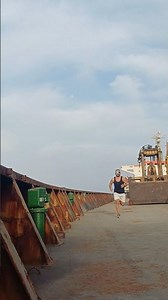Running 10K on a Cargo Ship Deck 🚢🏃🏽‍♂️