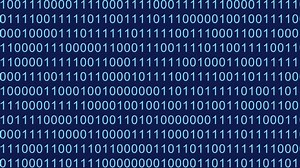 Binary code digital technology background video