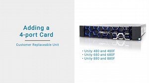 How to add a 4-port card to a Unity 480/F, 680/F, and 880/F
