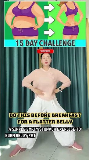 Simple Empty Stomach Exercise | Burn Belly Fat Fast✅