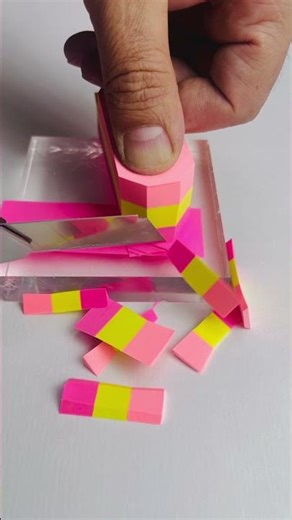 Deep Pressure ASMR: Sticky Notes Slicing #asmr #oddlysatisfying