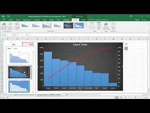 Microsoft Excel 2016: Creating Pareto Charts