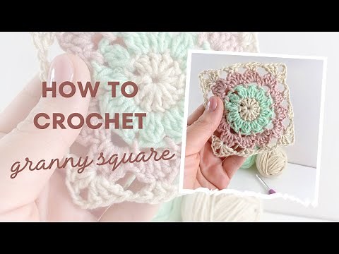 Easy Granny Square with 3 Colors – Step by Step Crochet Tutorial!