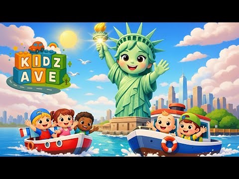 Lady Liberty Song | American Symbols Song for Kids 🇺🇸and toddler preschool