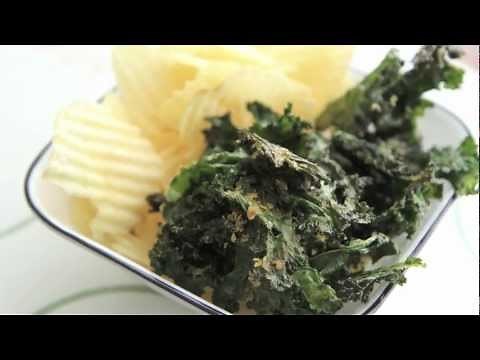 How to make Kale Chips in the oven- DIY Baked Kale Chips Recipe - Healthy Vegan Snack