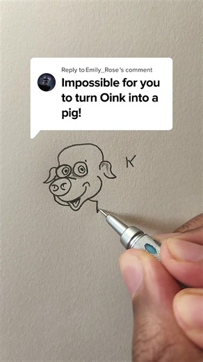 Turning oink into a pink is not impossible for me. #fypシ #art #arttok #tiktokart #artistsoftiktok