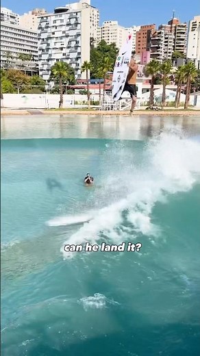 Highest air in a wave pool? 🚀 #air #surf