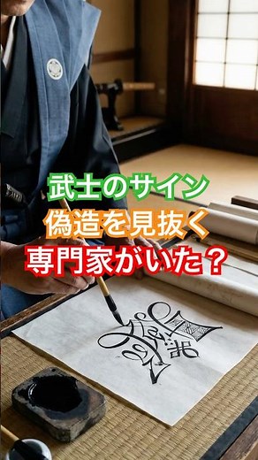 武士は花押で本人確認 実は偽造を見抜く専門家がいた #歴史 #shorts #雑学 #日本史 #歴史解説 #江戸時代