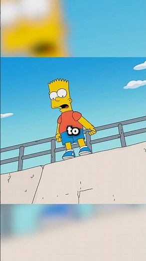 Bart Jumps Off A Cliff | The Simpsons | #shorts