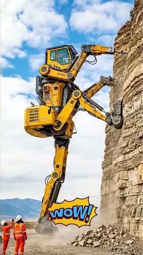 Amazing construction process of heavy-duty excavator robots